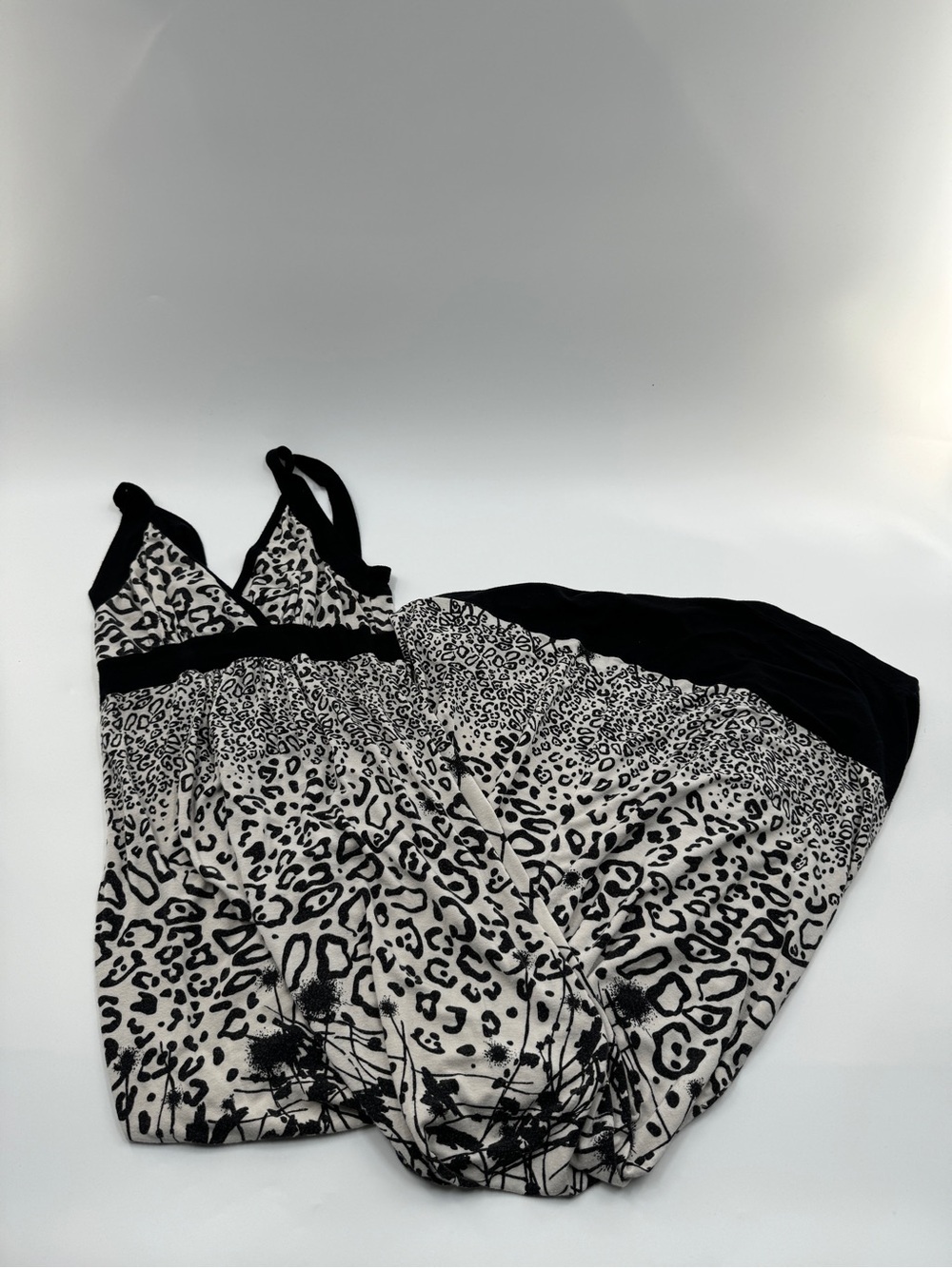 Karen Kane Black & White Animal Print Maxi Dress – Women’s XS